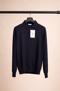 Sweter Polo Caracciolo Navy Cashwool