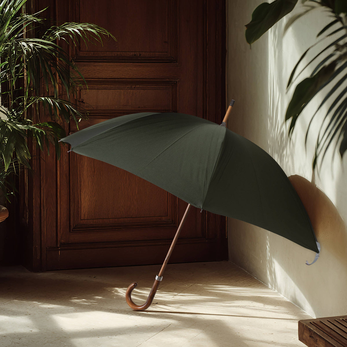 Brytyjski Parasol z Buku i Klonu - Racing Green