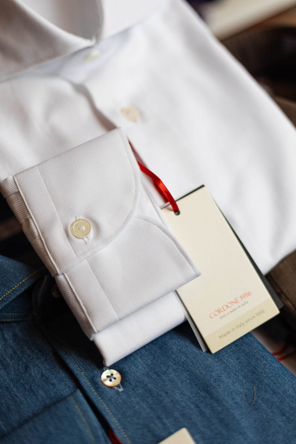 Koszula Cordone 1956 - White Oxford