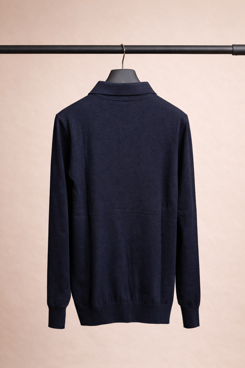 Sweter Polo Caracciolo Navy Cashwool