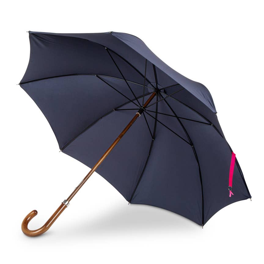 Brytyjski Parasol z Buku i Klonu - Navy Sea