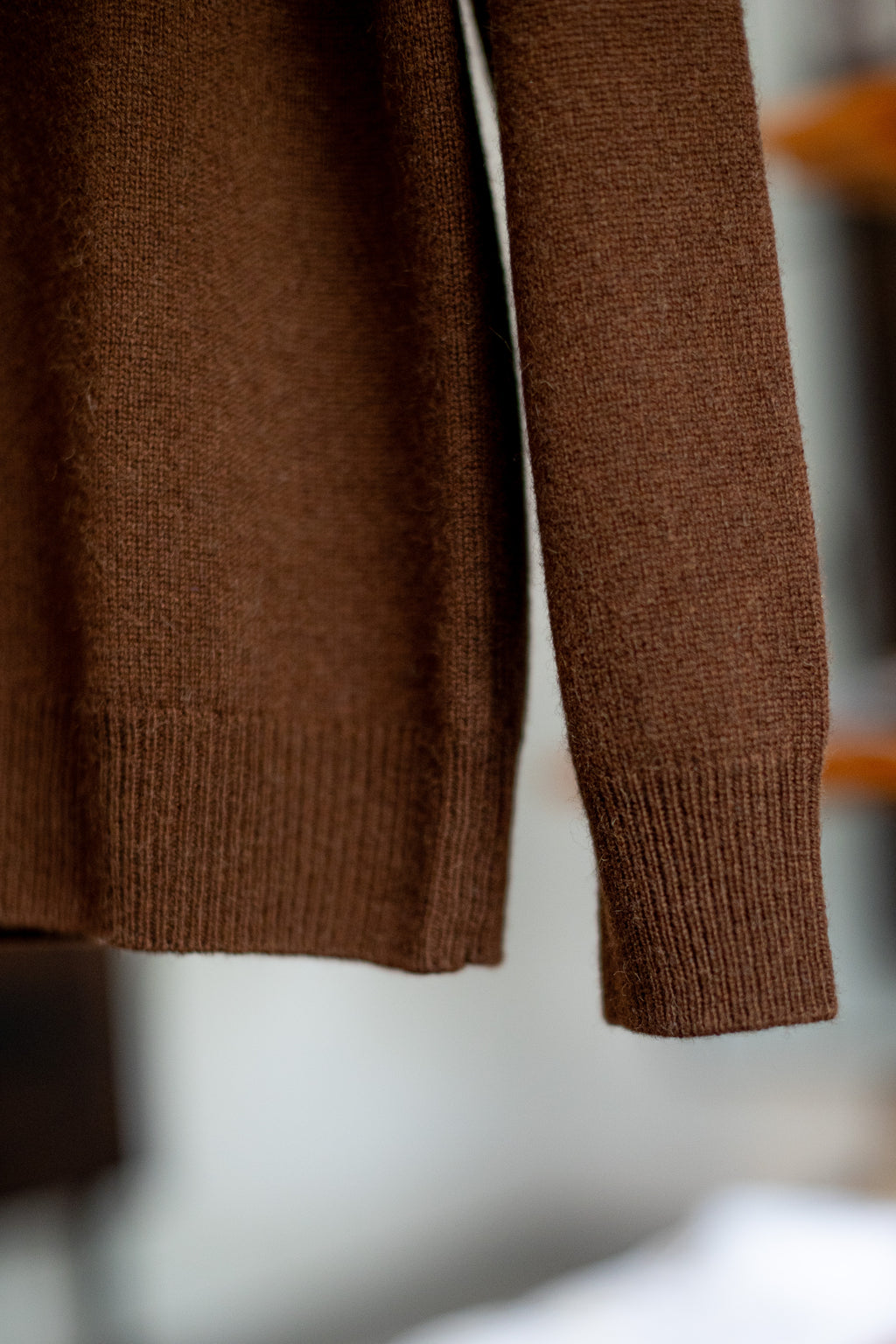 Brązowy Sweter z Wełny Wielbłądziej Baby Samarkand