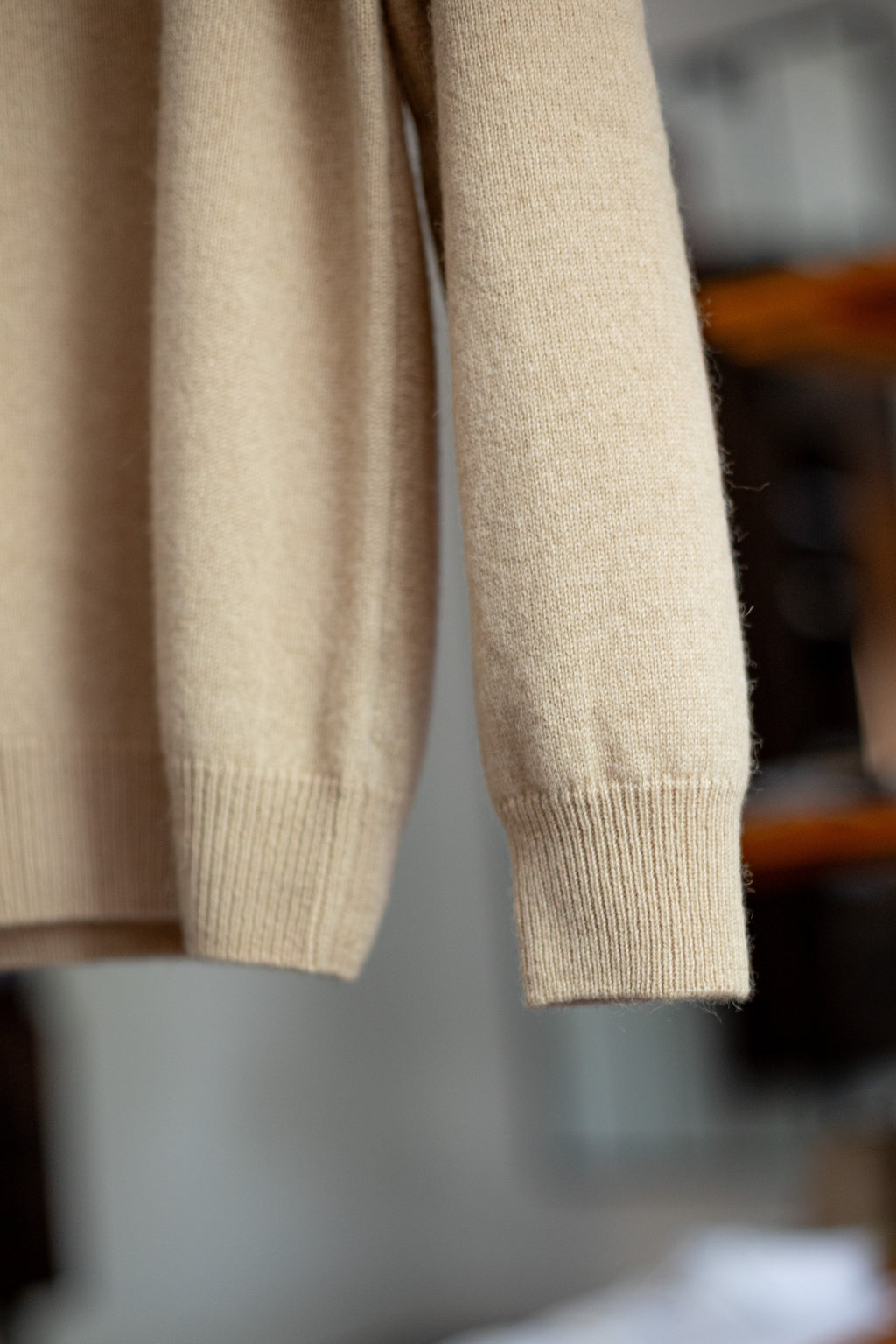 Beżowy Sweter z Wełny Wielbłądziej Baby Samarkand