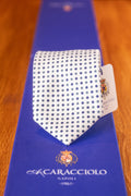 Caracciolo White Flowers Tie
