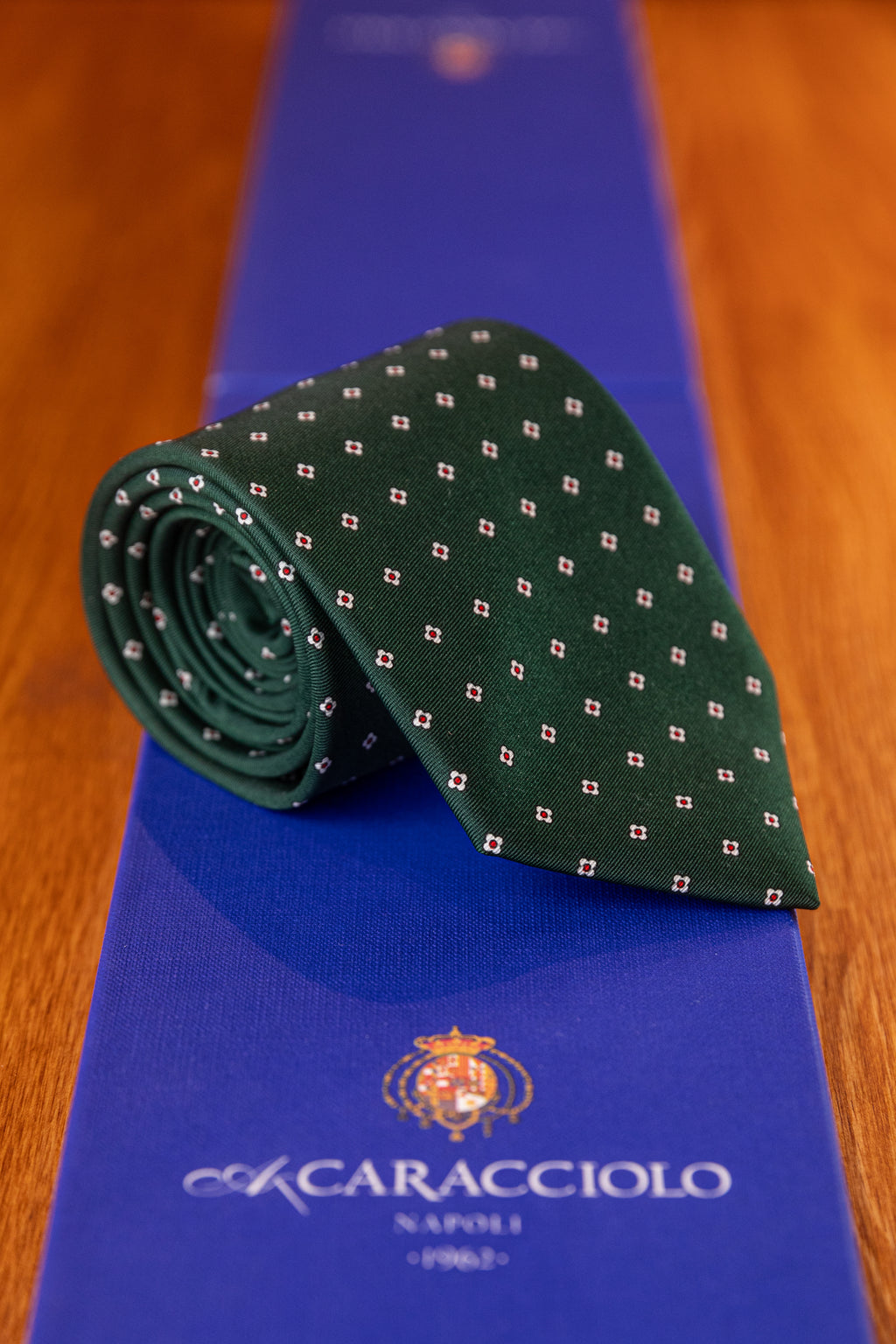 Krawat Caracciolo British Racing Green