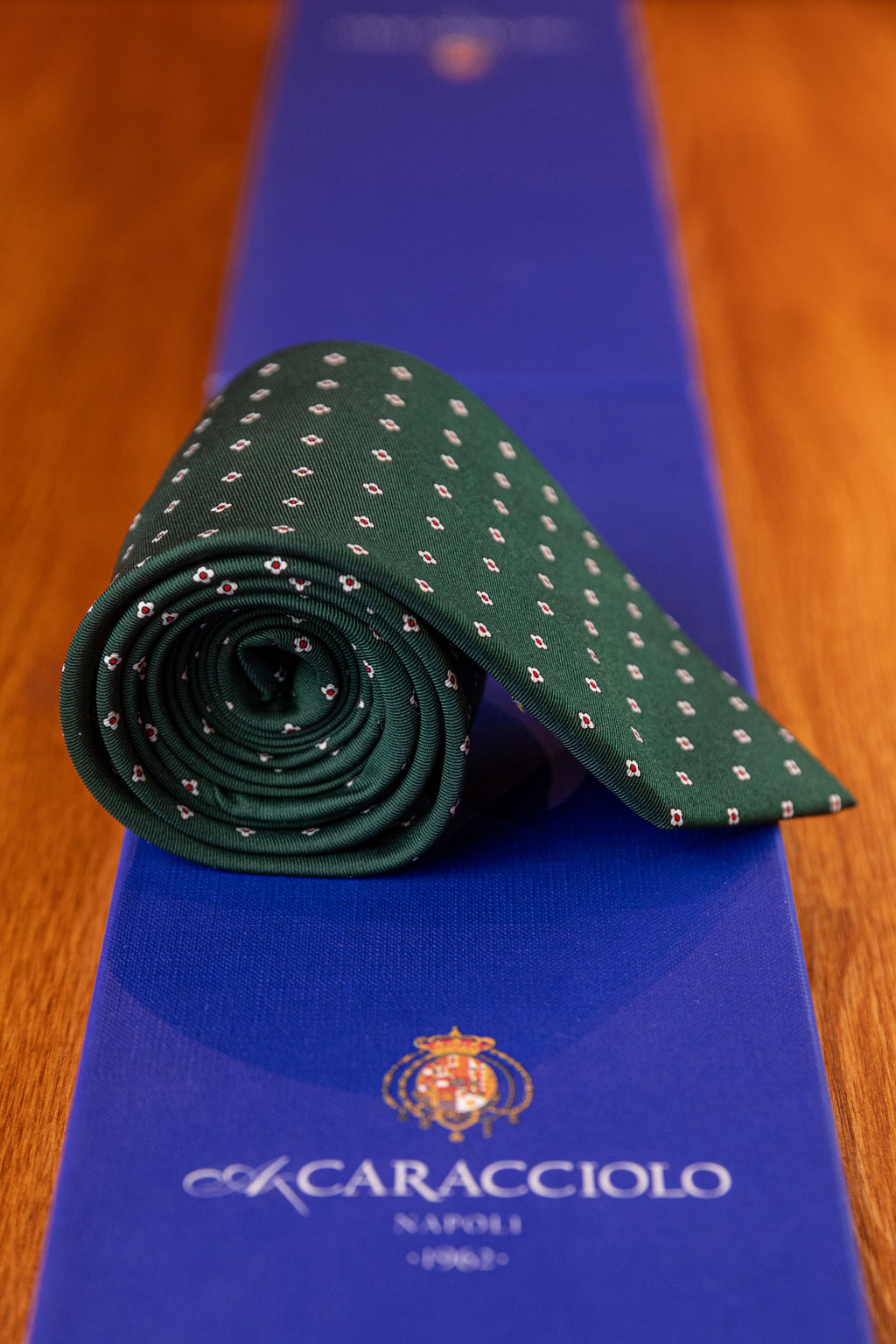 Krawat Caracciolo British Racing Green