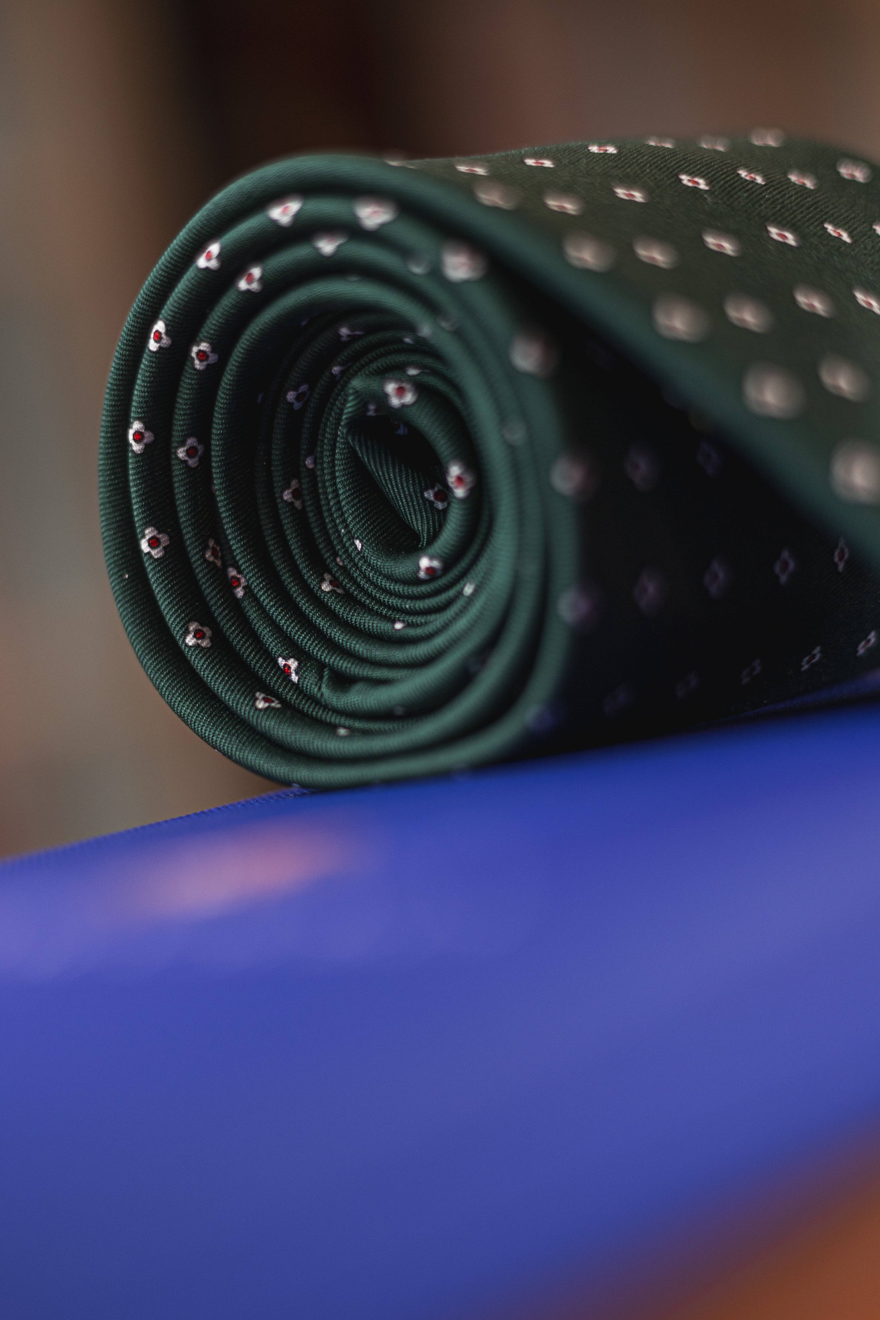Krawat Caracciolo British Racing Green