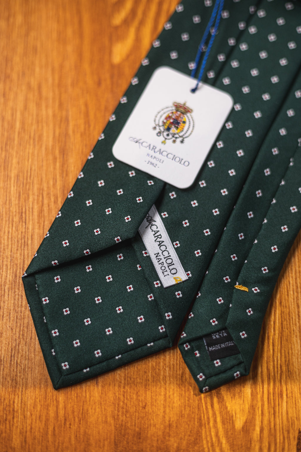 Krawat Caracciolo British Racing Green