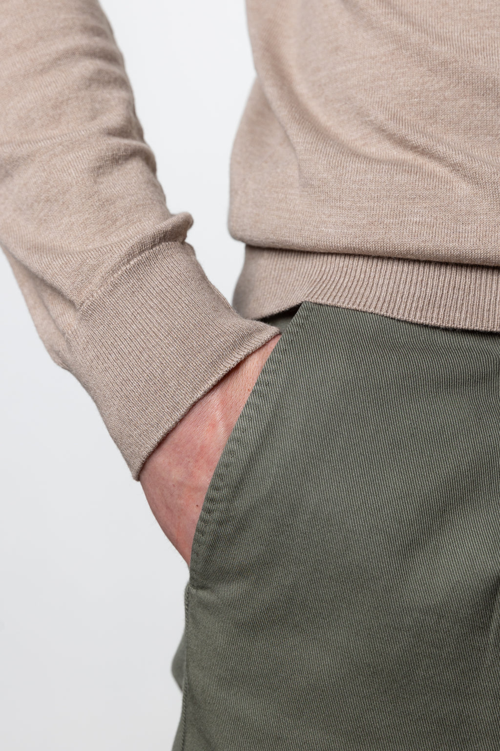 Sweter Z Golfem Caracciolo Beige Cashwool