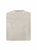 Sweter 100% Organiczny Len White-Off – Made in Italy