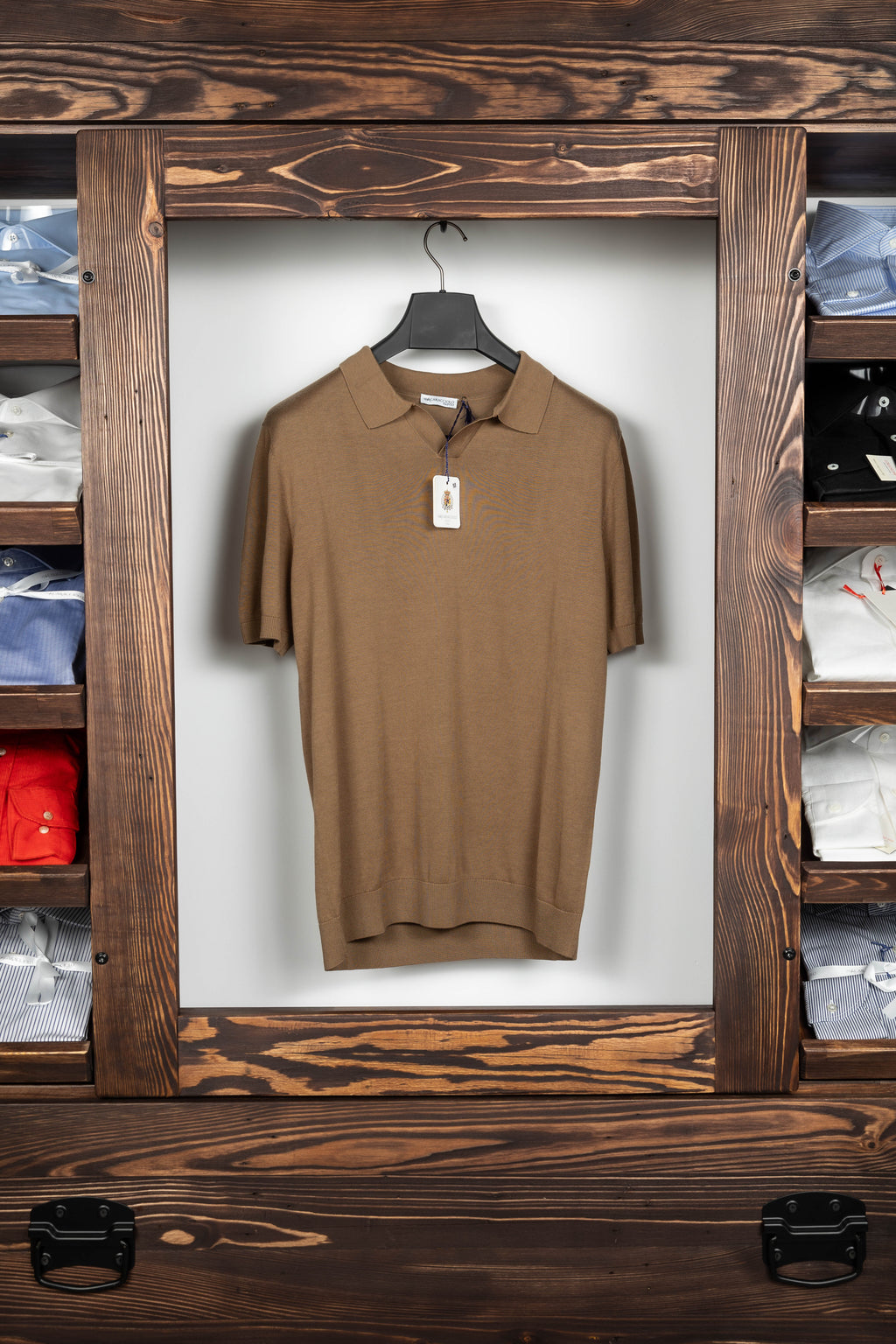 Polo Button Less Fango