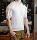 Beżowy Round Neck