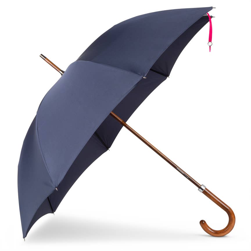 Brytyjski Parasol z Buku i Klonu - Navy Sea