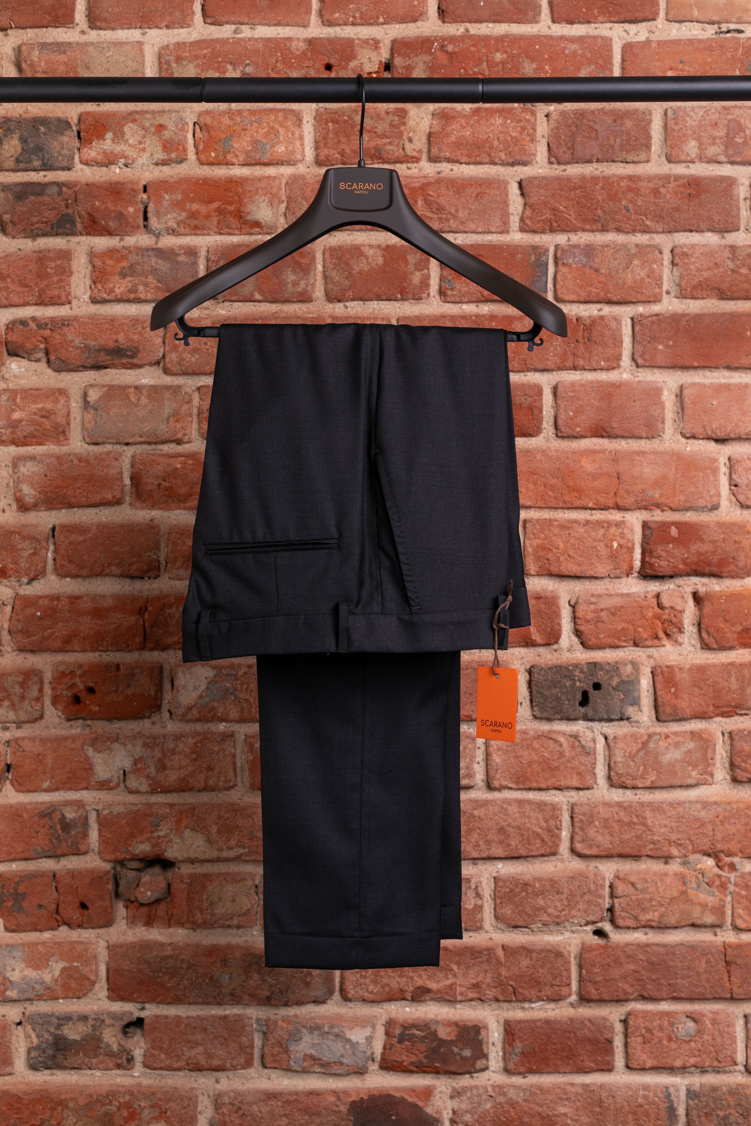 Scarano Napoli Anthracite Wool Suit