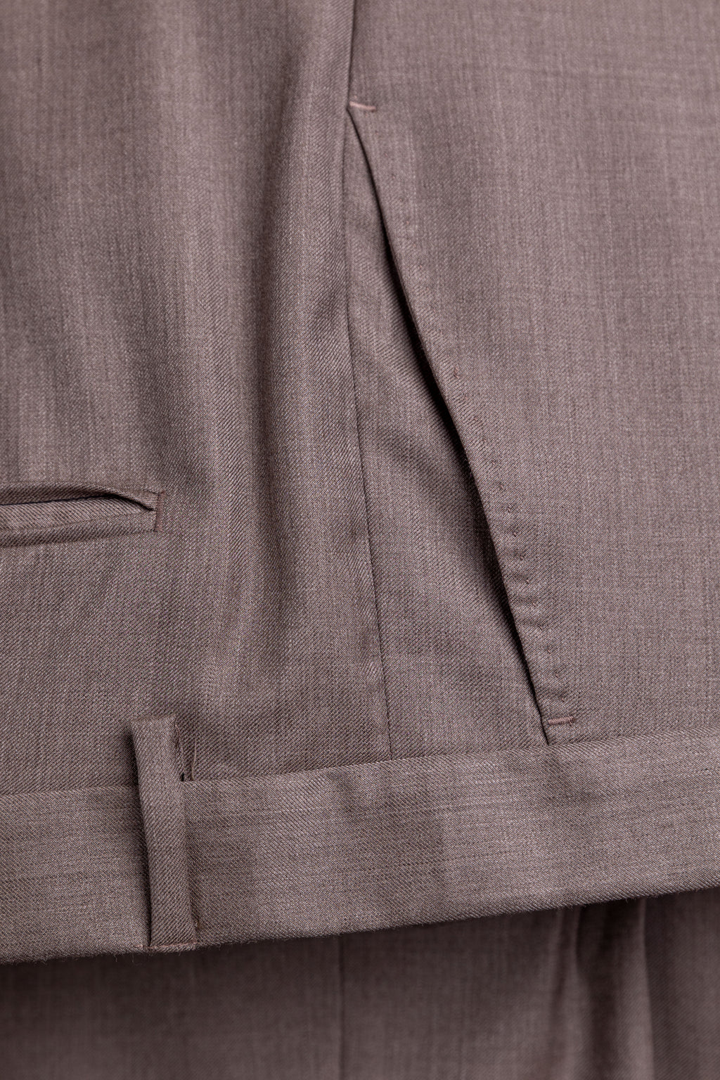 Scarano Napoli Brown Wool Suit