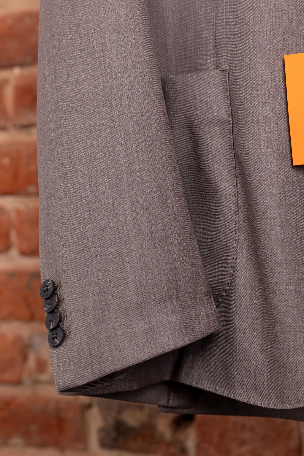 Scarano Napoli Brown Wool Suit