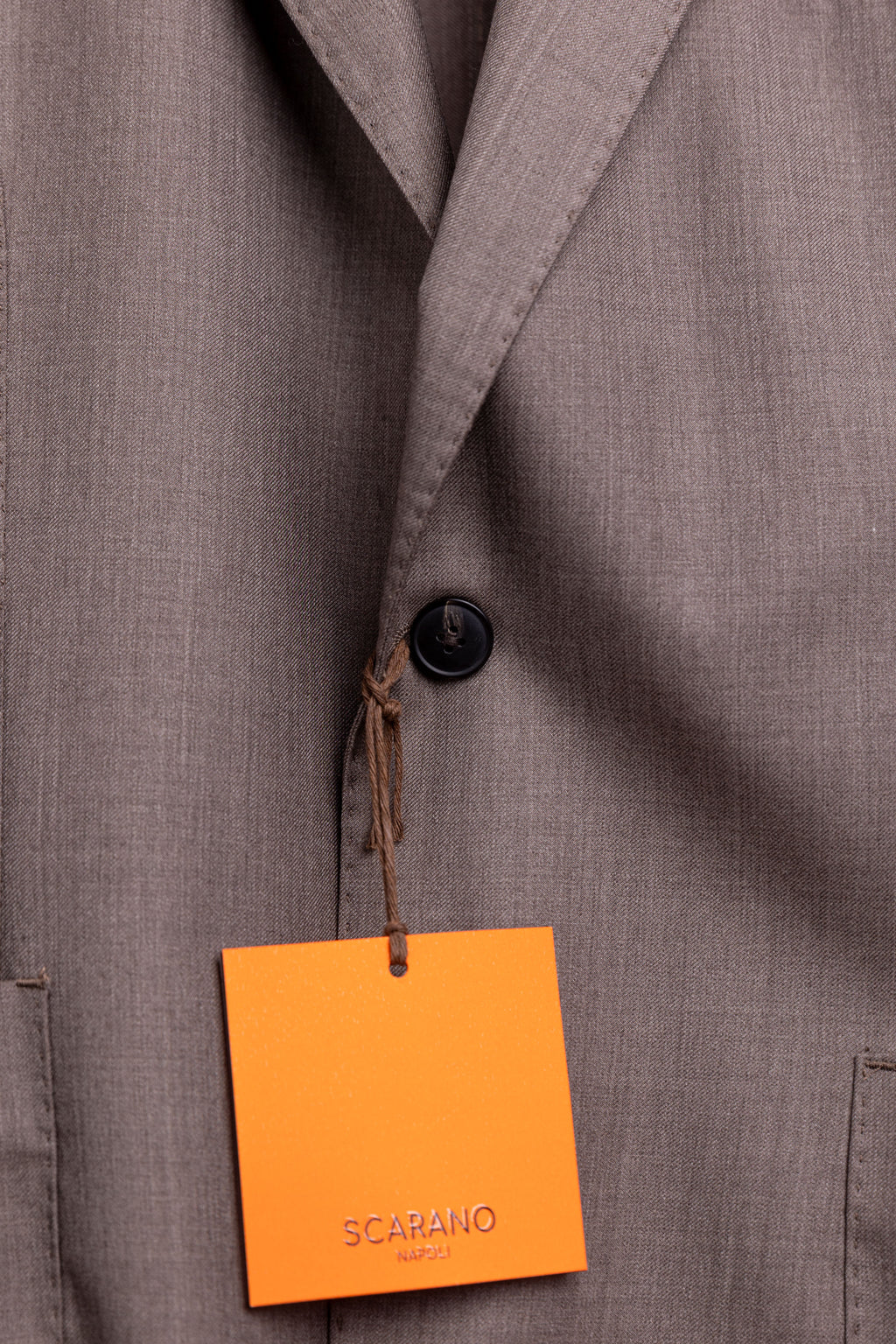 Scarano Napoli Brown Wool Suit