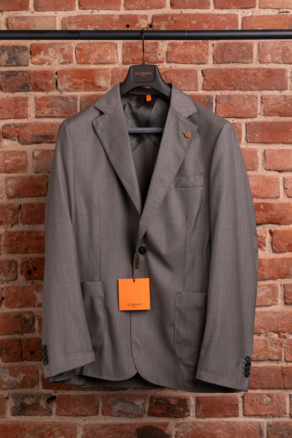 Scarano Napoli Brown Wool Suit