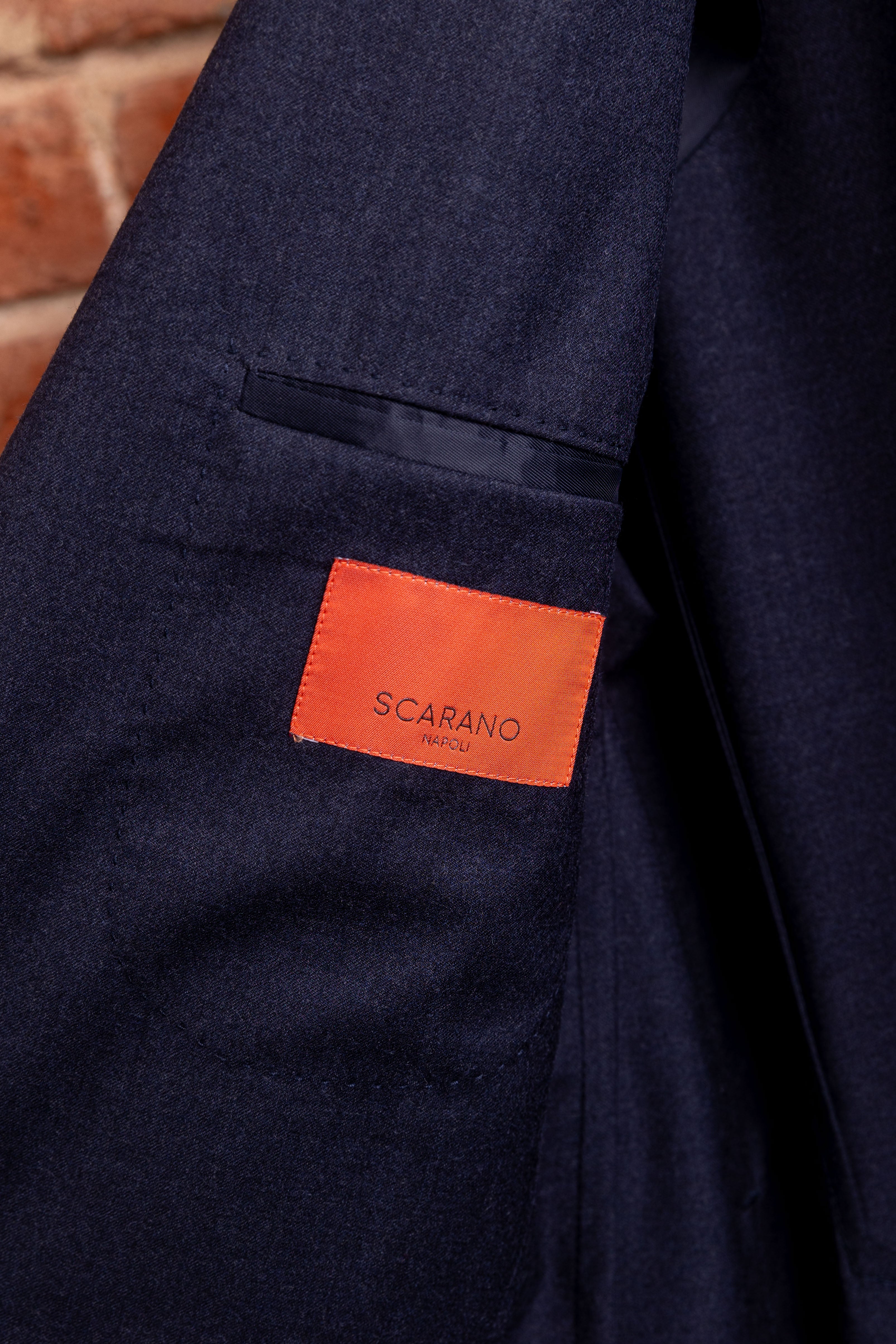 Scarano Napoli Navy Flannel Marlane Suit