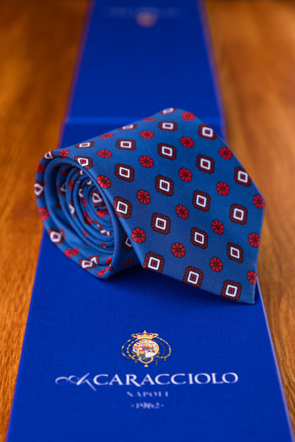 Caracciolo Handmade Azure Ornament Tie