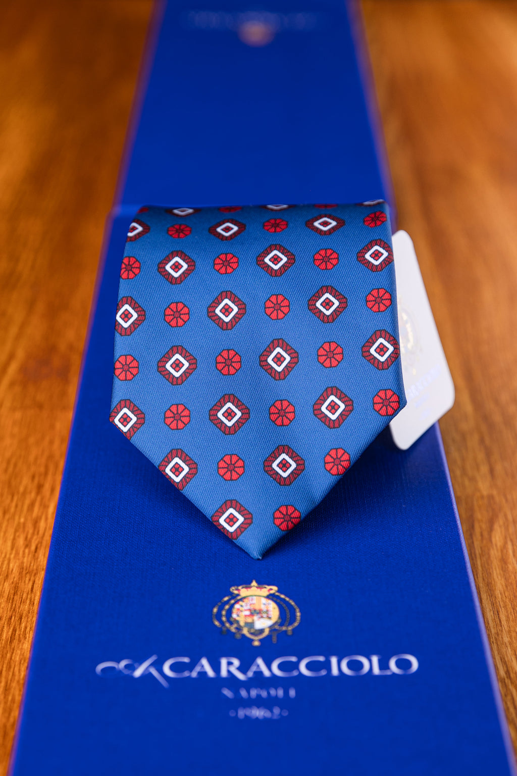 Caracciolo Handmade Azure Ornament Tie