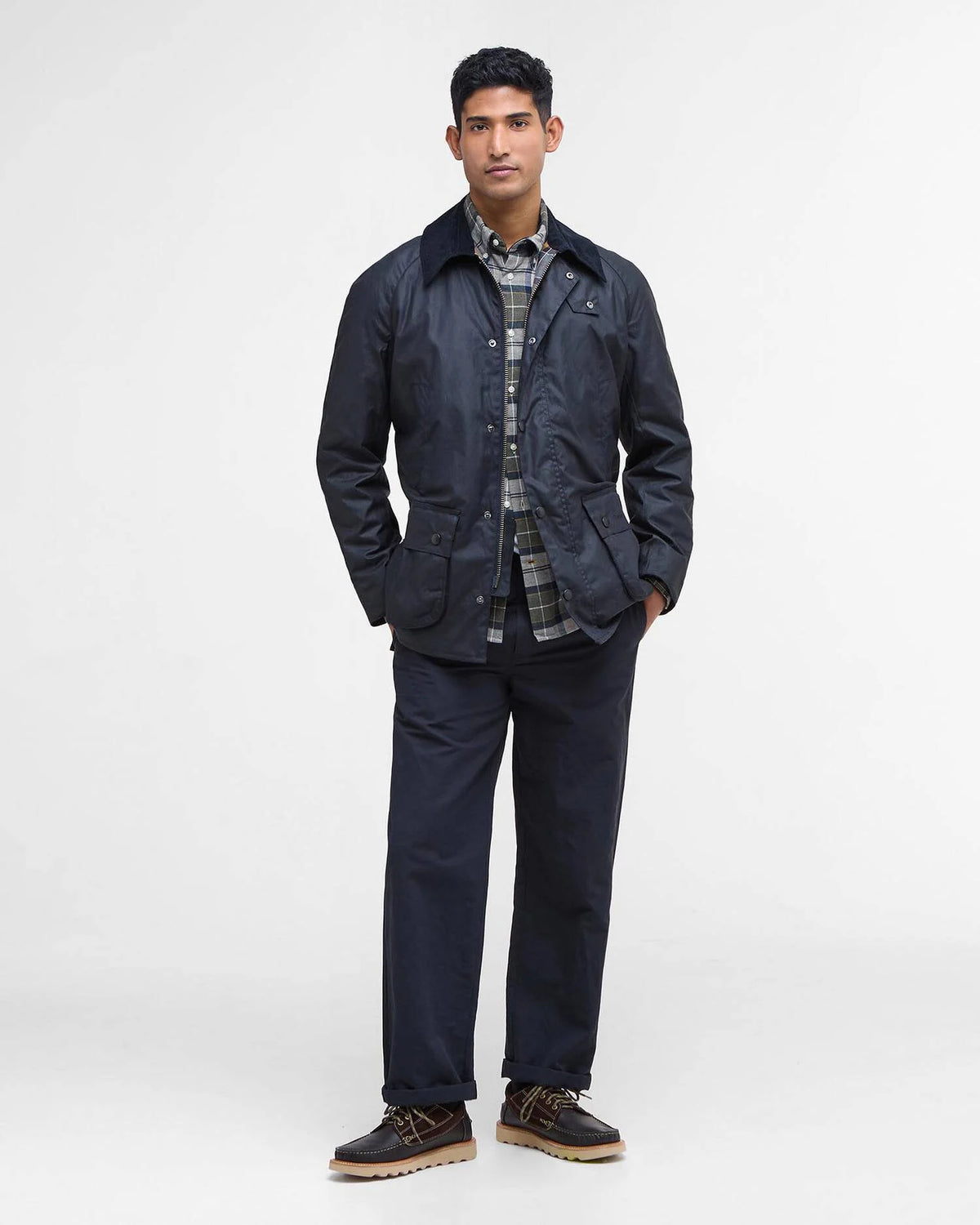 Kurtka Barbour Ashby Wax Classic Navy