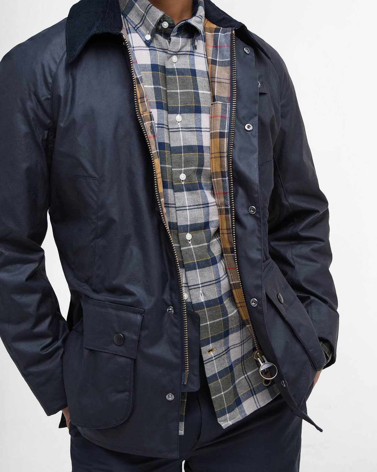 Kurtka Barbour Ashby Wax Classic Navy
