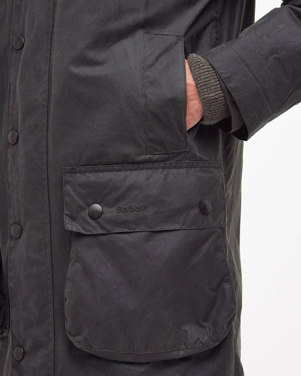 Kurtka Barbour Border Wax Sage