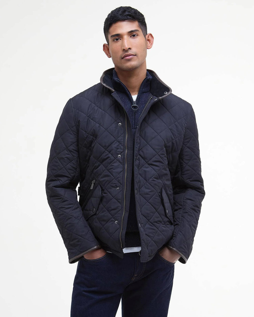 Kurtka Barbour Powell Quilted Navy
