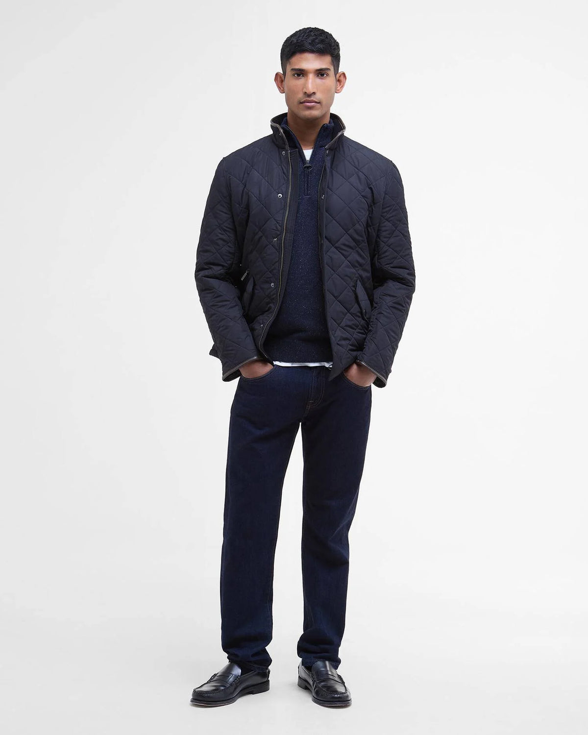 Kurtka Barbour Powell Quilted Navy
