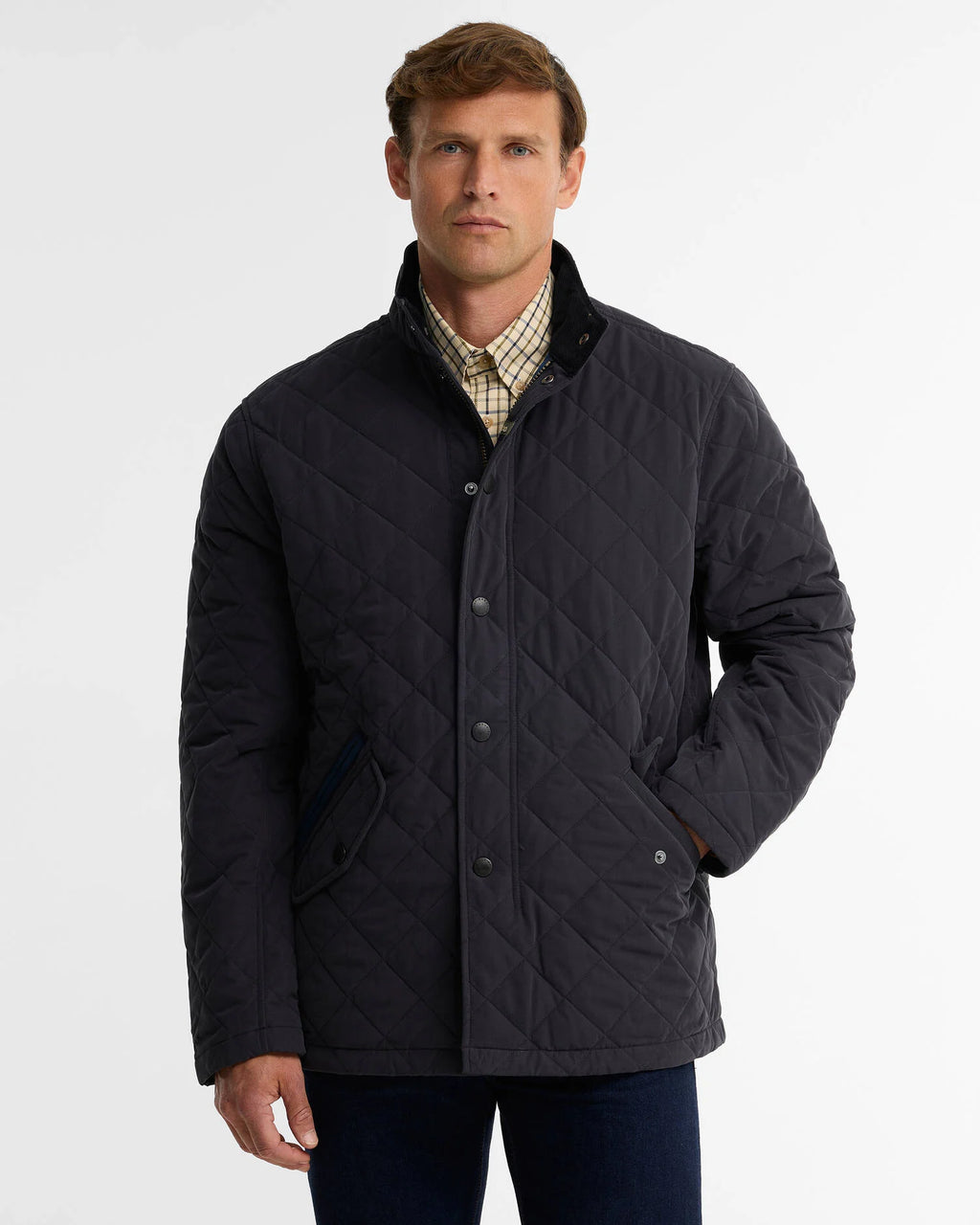Kurtka Barbour Shoveler Quilted Classic Navy