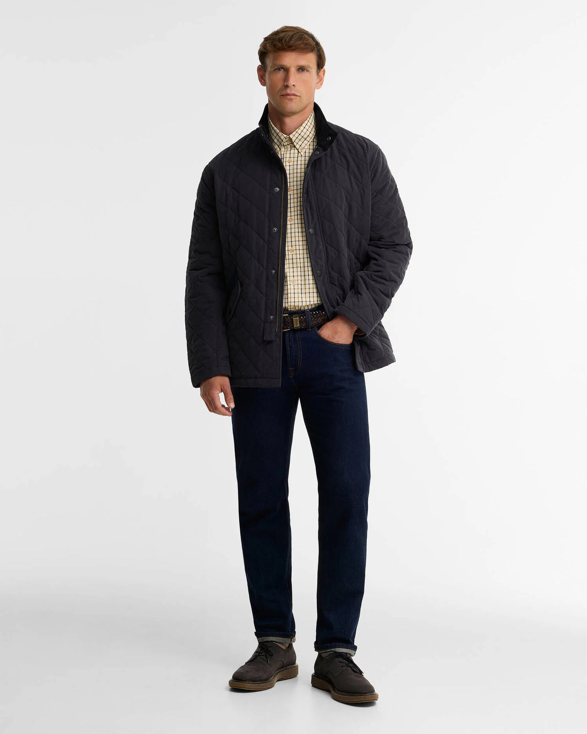 Kurtka Barbour Shoveler Quilted Classic Navy