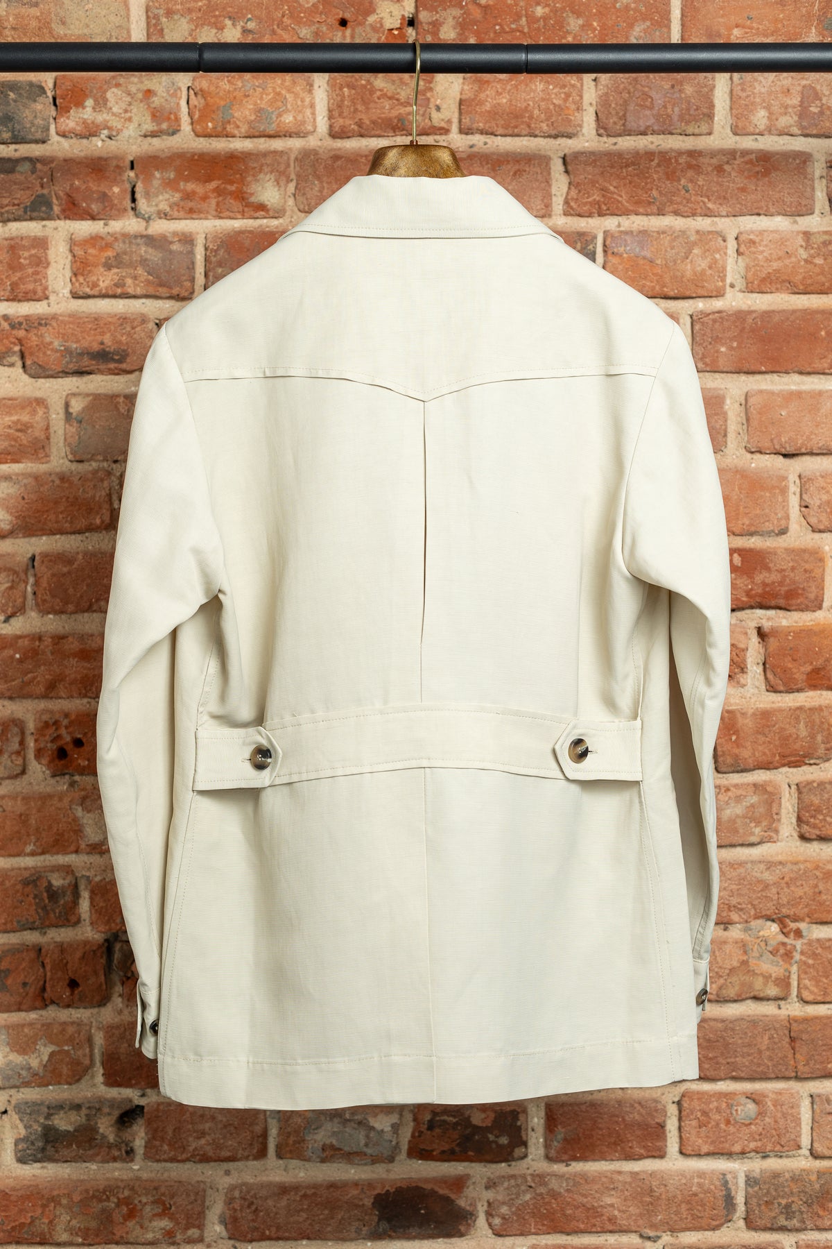 Kurtka Field & Safari Jacket Beżowa z Bawełnianego Twillu