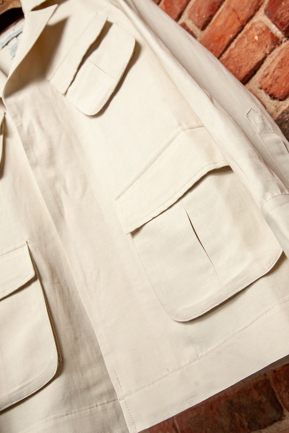 Kurtka Field & Safari Jacket Beżowa z Bawełnianego Twillu
