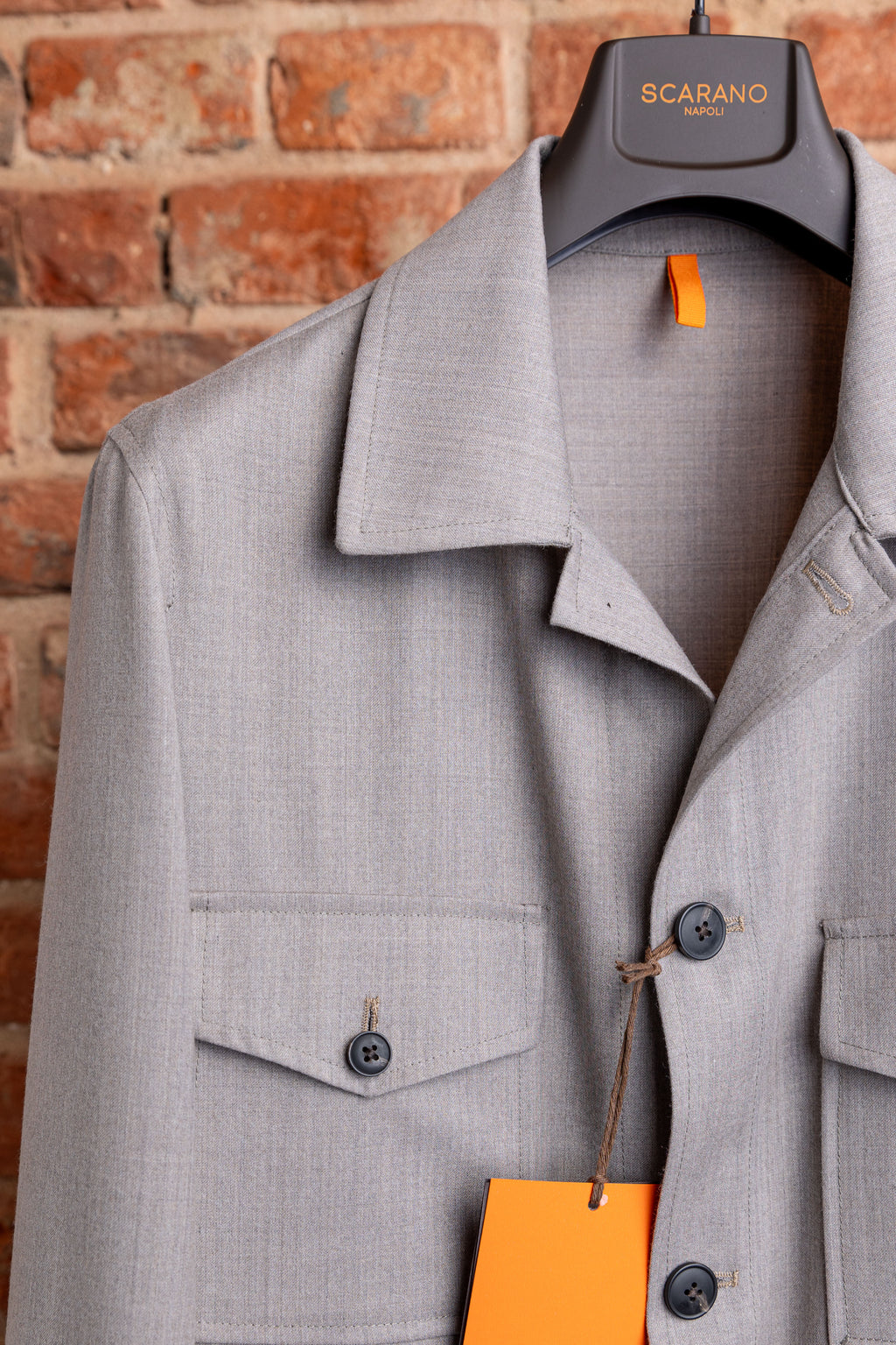 Kurtka Overjacket Scarano Napoli Beżowa Flanela