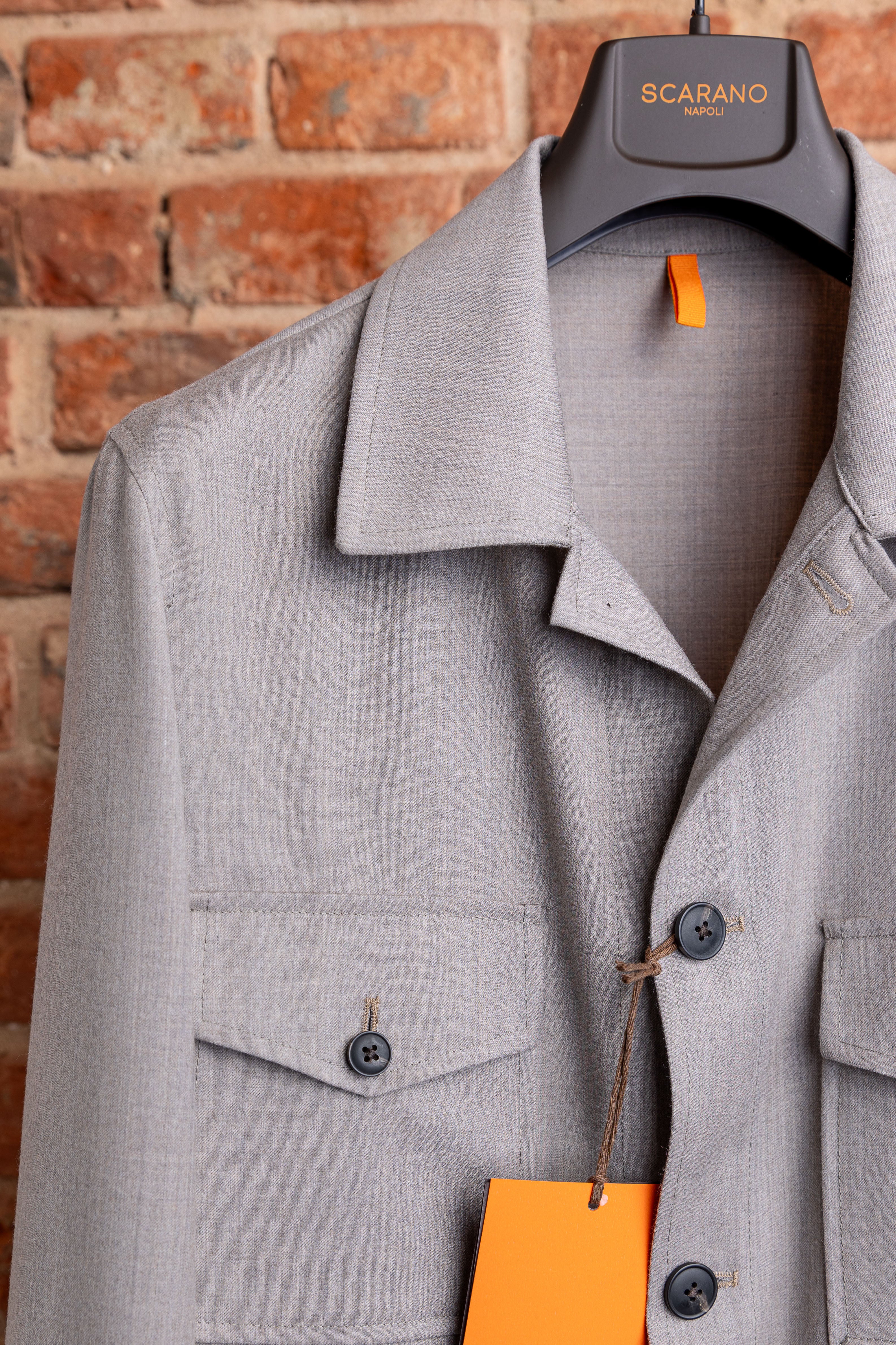 Kurtka Overjacket Scarano Napoli Beżowa Flanela