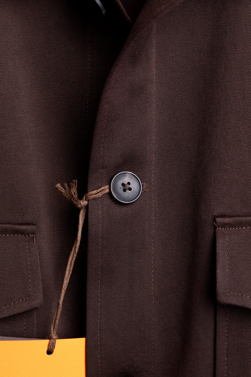 Kurtka Overjacket Scarano Napoli Brown Cotton