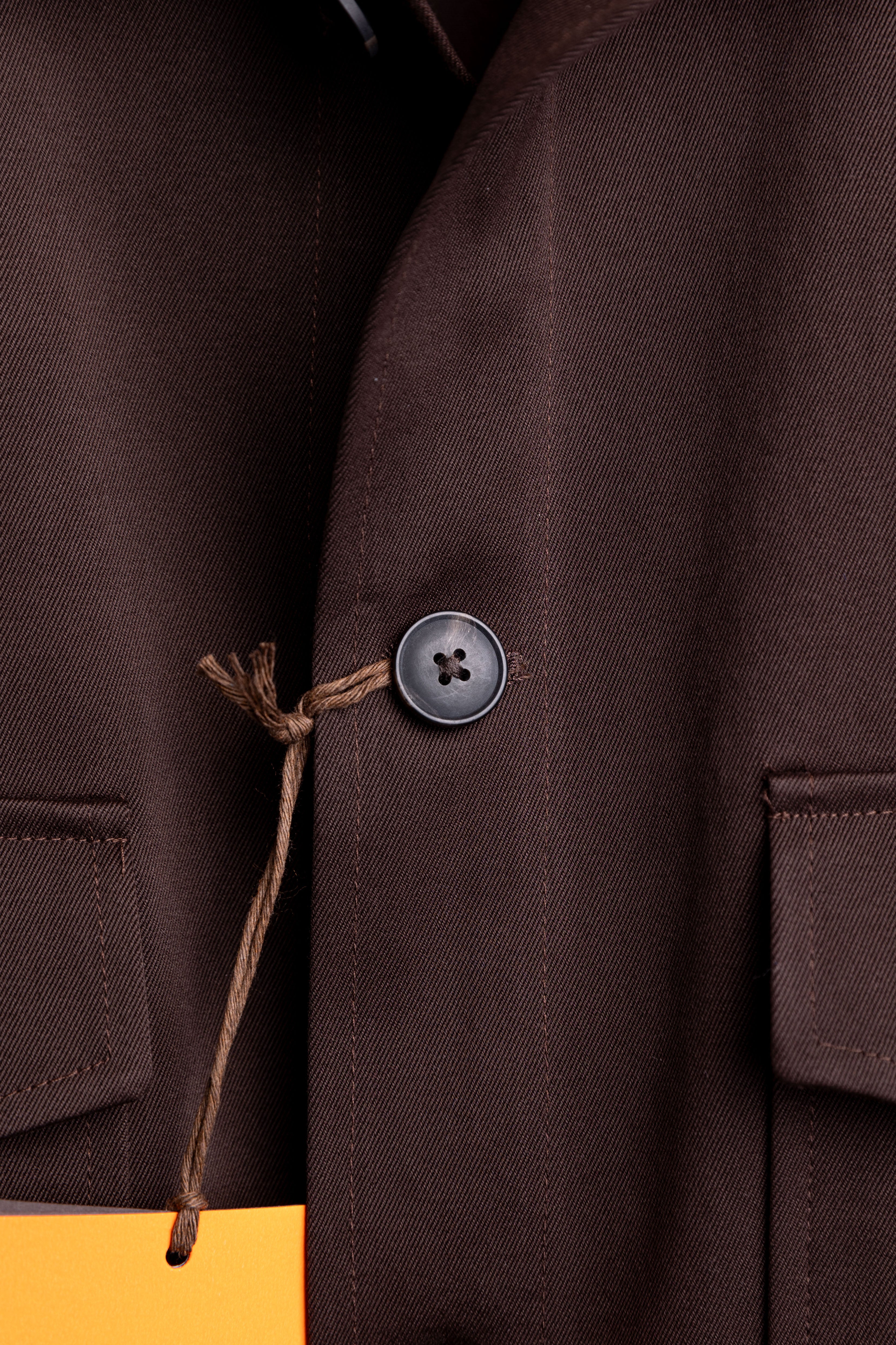 Kurtka Overjacket Scarano Napoli Brown Cotton