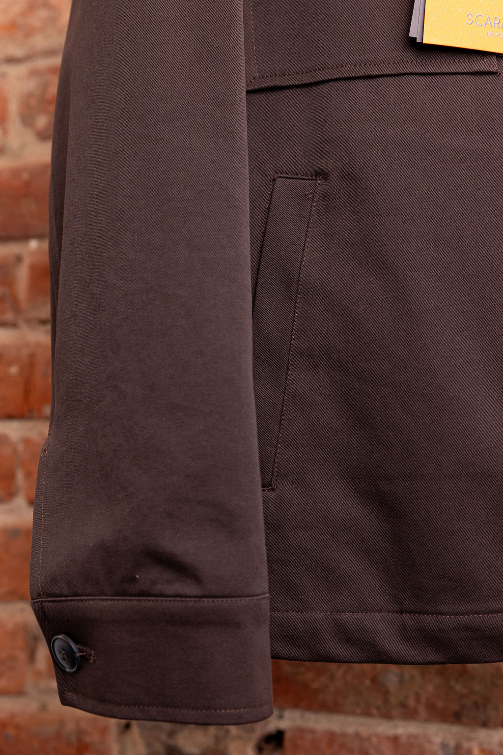 Kurtka Overjacket Scarano Napoli Brown Cotton