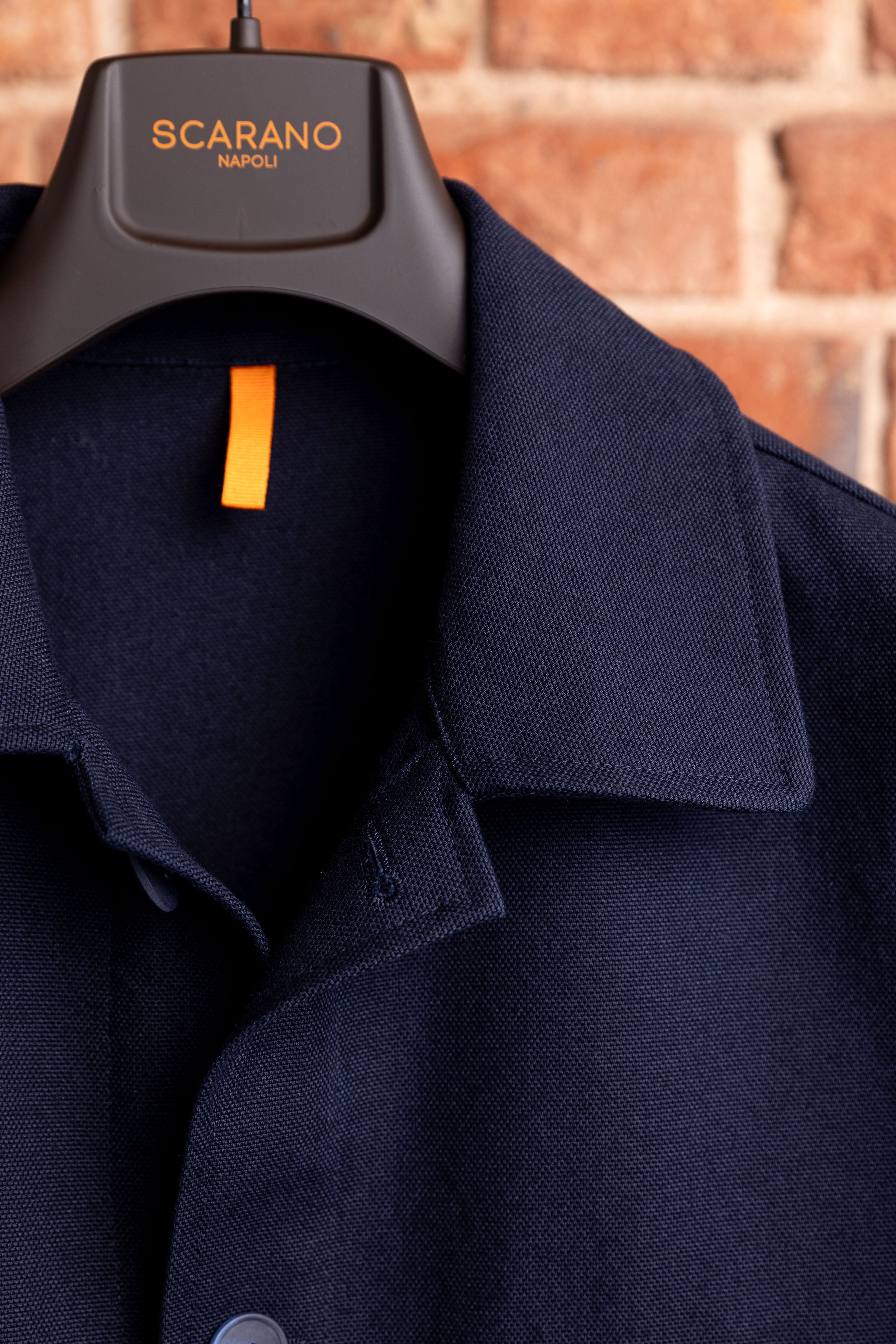 Overjacket Scarano Napoli Navy Cotton Jacket