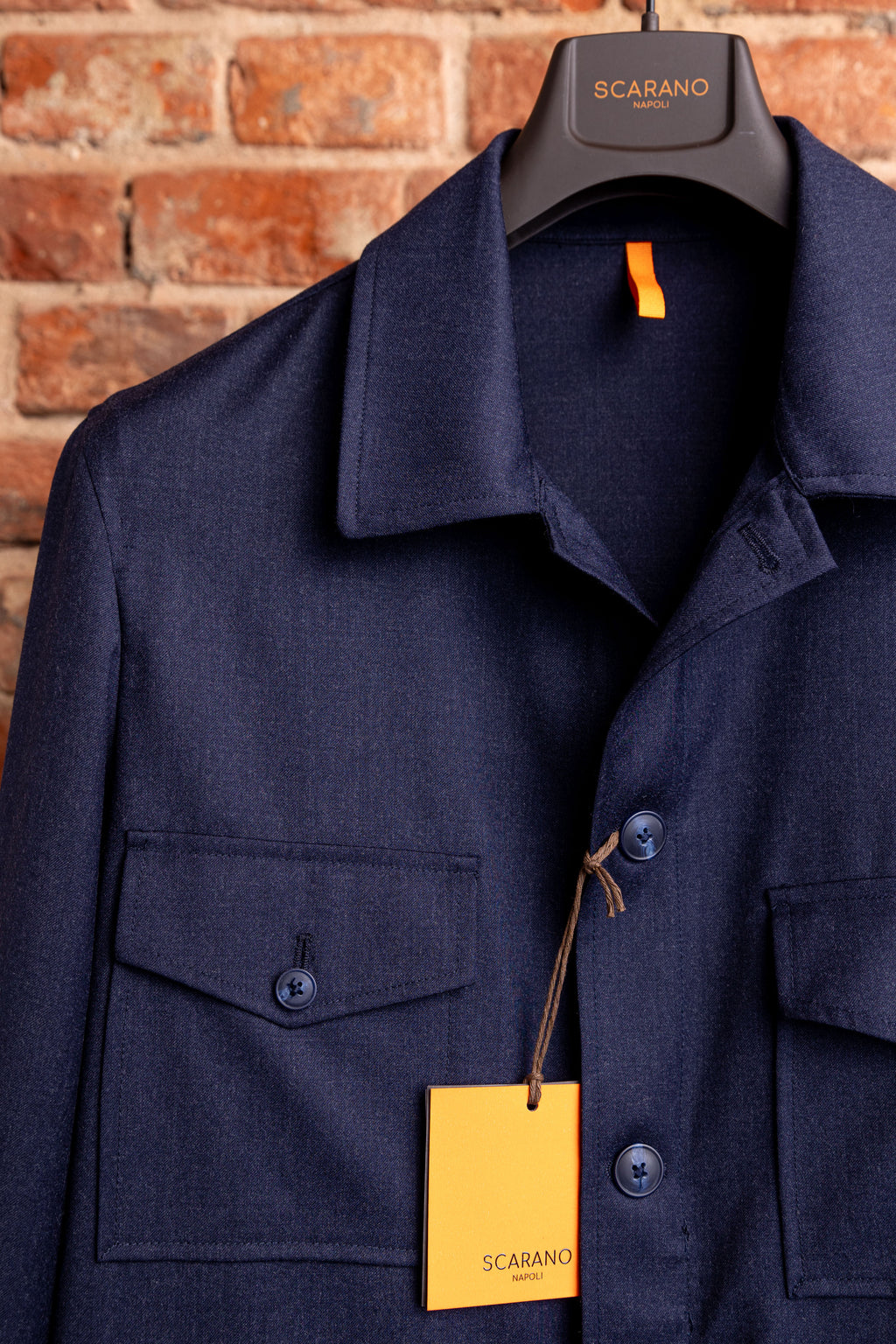 Kurtka Overjacket Scarano Napoli Granatowa Flanela