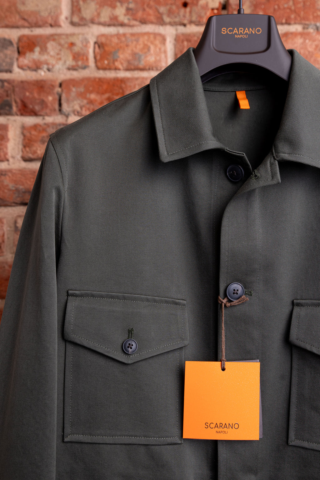 Overjacket Scarano Napoli Khaki Cotton Jacket