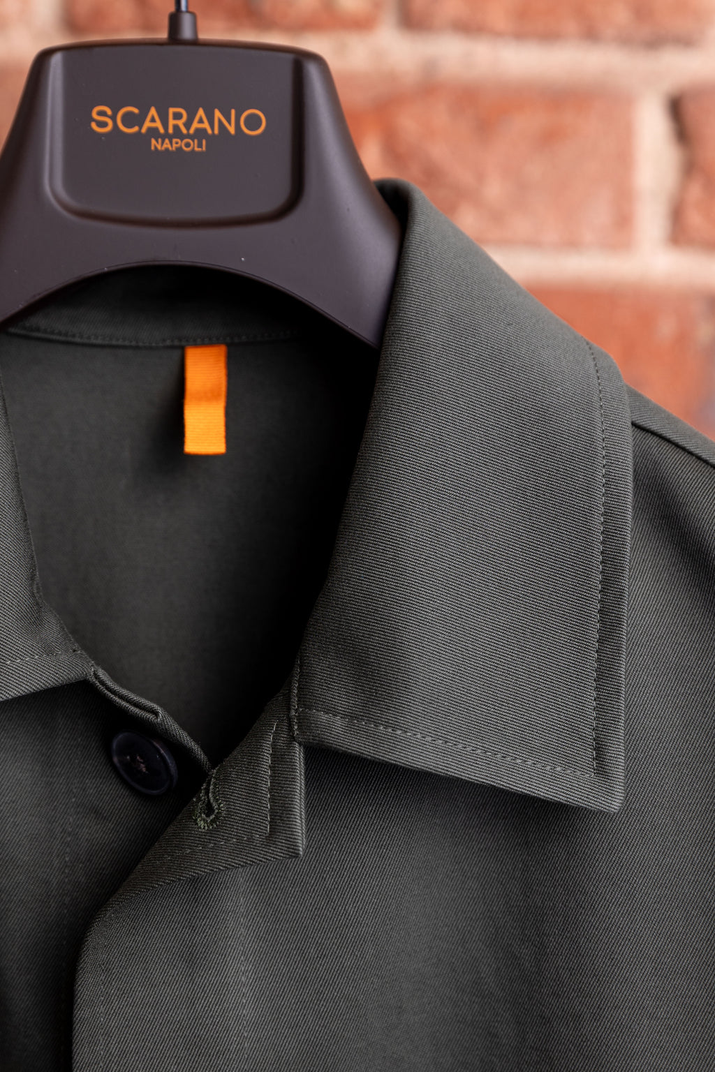 Overjacket Scarano Napoli Khaki Cotton Jacket