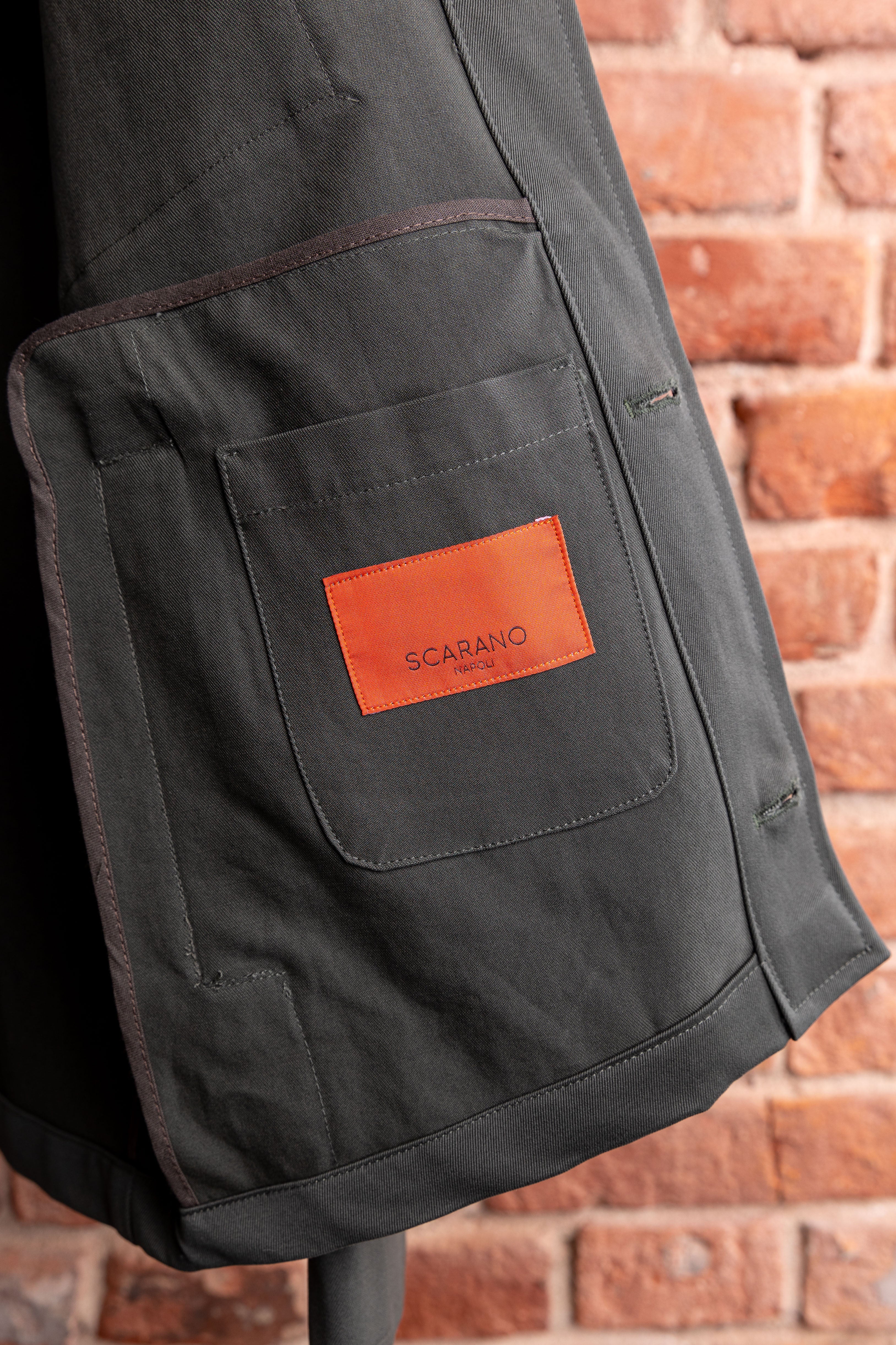 Overjacket Scarano Napoli Khaki Cotton Jacket