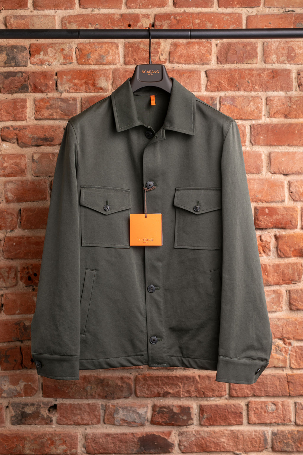 Overjacket Scarano Napoli Khaki Cotton Jacket