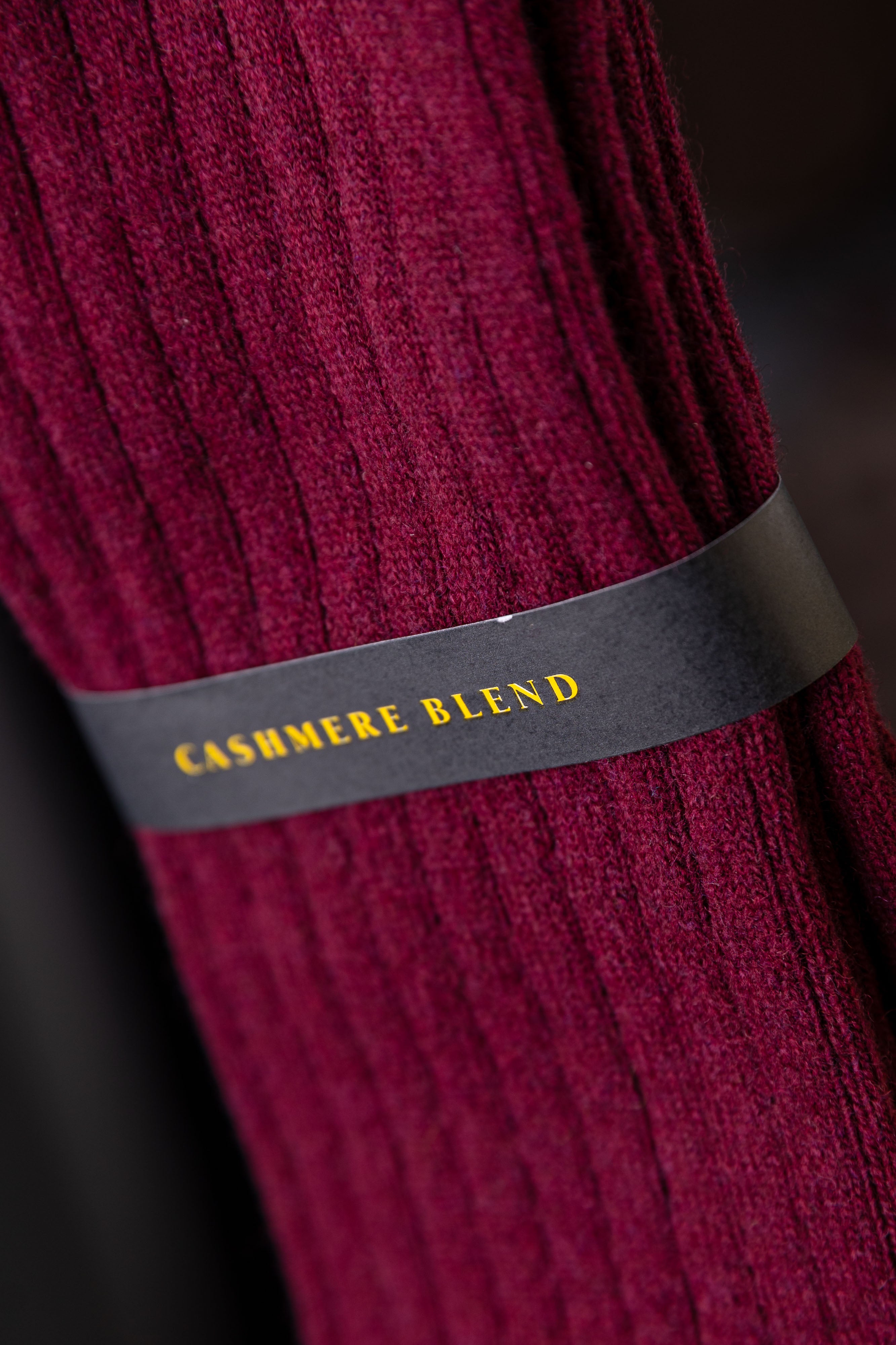 Skarpety Pedemeia Burgundowe Cashwool