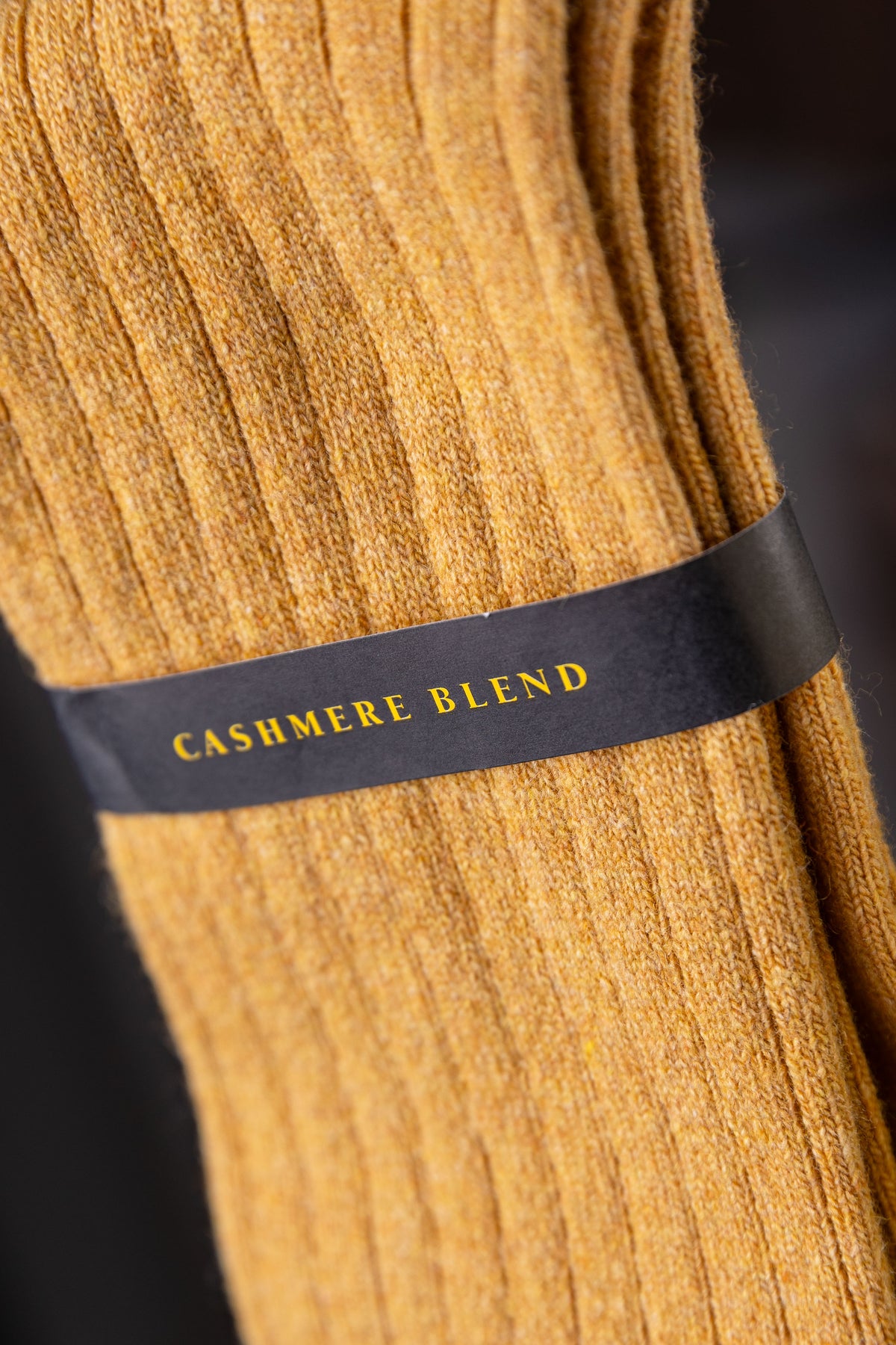 Skarpety Pedemeia Musztardowe Cashwool