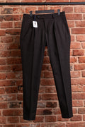 Spodnie Caracciolo Brown Pleated Matowa Flanela