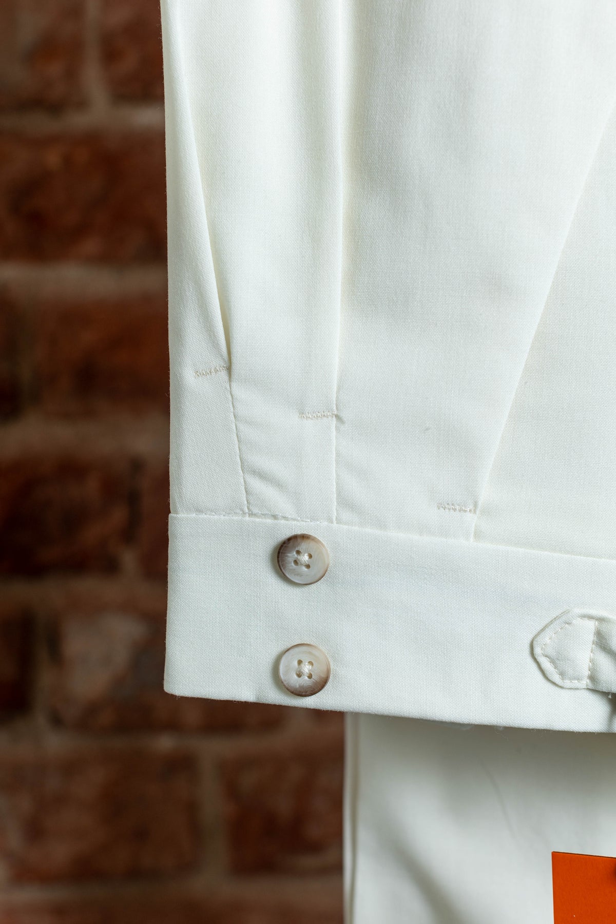 Spodnie Off White z Wełny Fresco