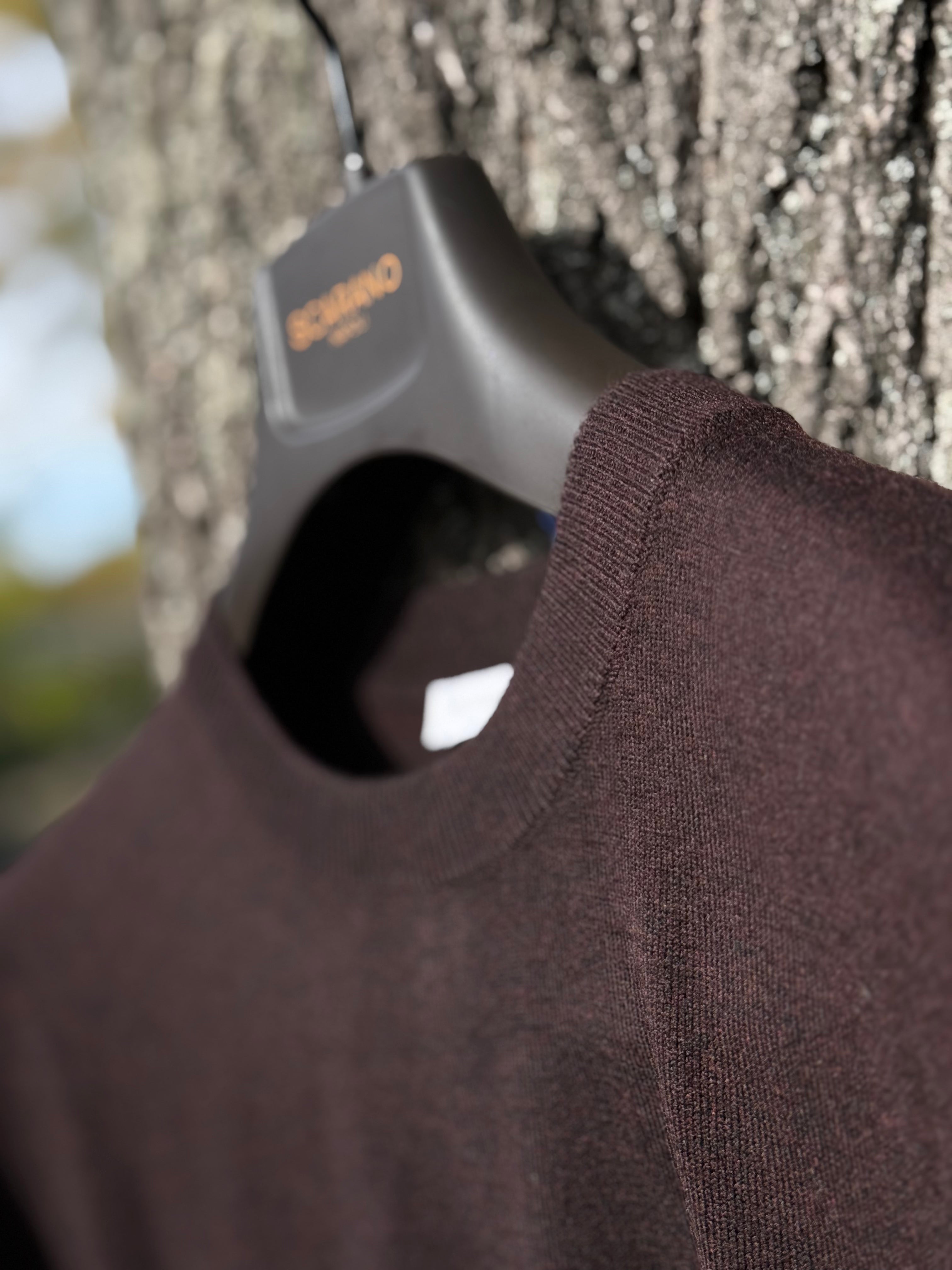 Sweter Crew Neck Caracciolo Brown Cashwool 2026